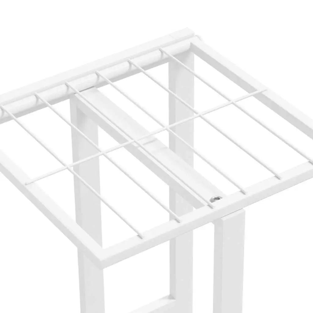 4-Tier Plant Stand Metal White Flower Rack Display Shelf Garden Home Decoration