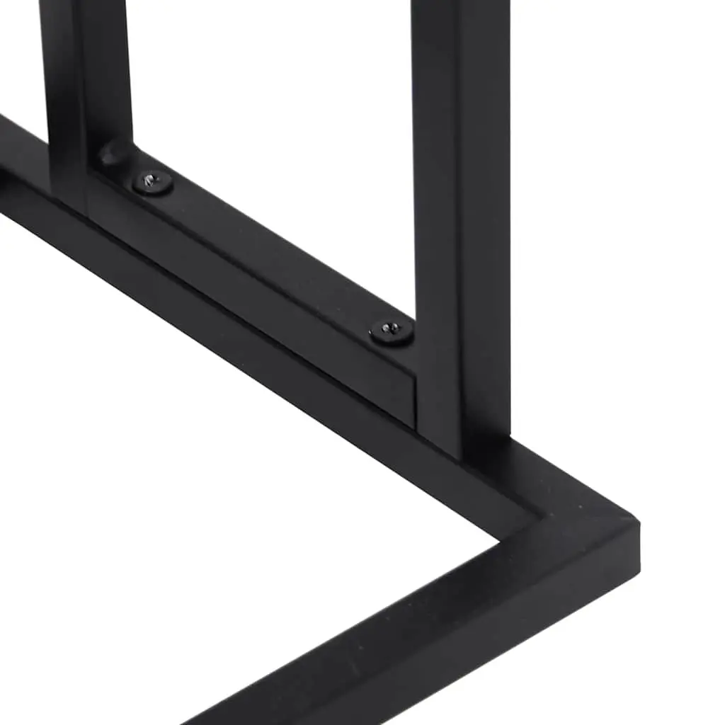 Freestanding Towel Rack 2 Tier Iron Bathroom Storage Holder Black