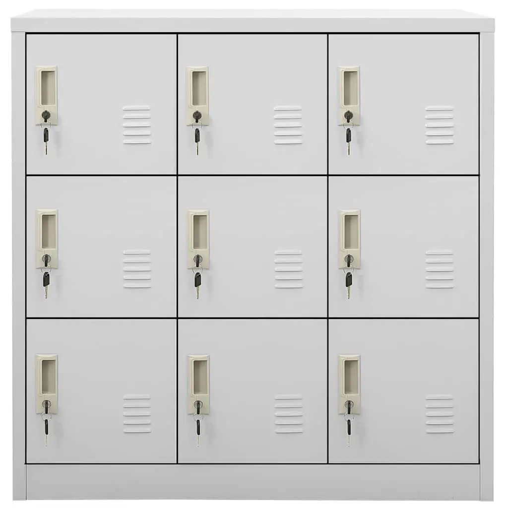 Locker Cabinet Storage Grey Steel Organiser Shoes Books Files Office School