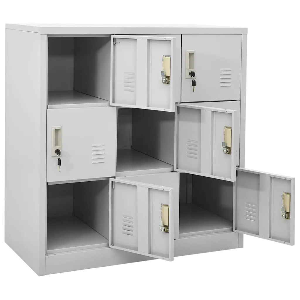 Locker Cabinet Storage Grey Steel Organiser Shoes Books Files Office School
