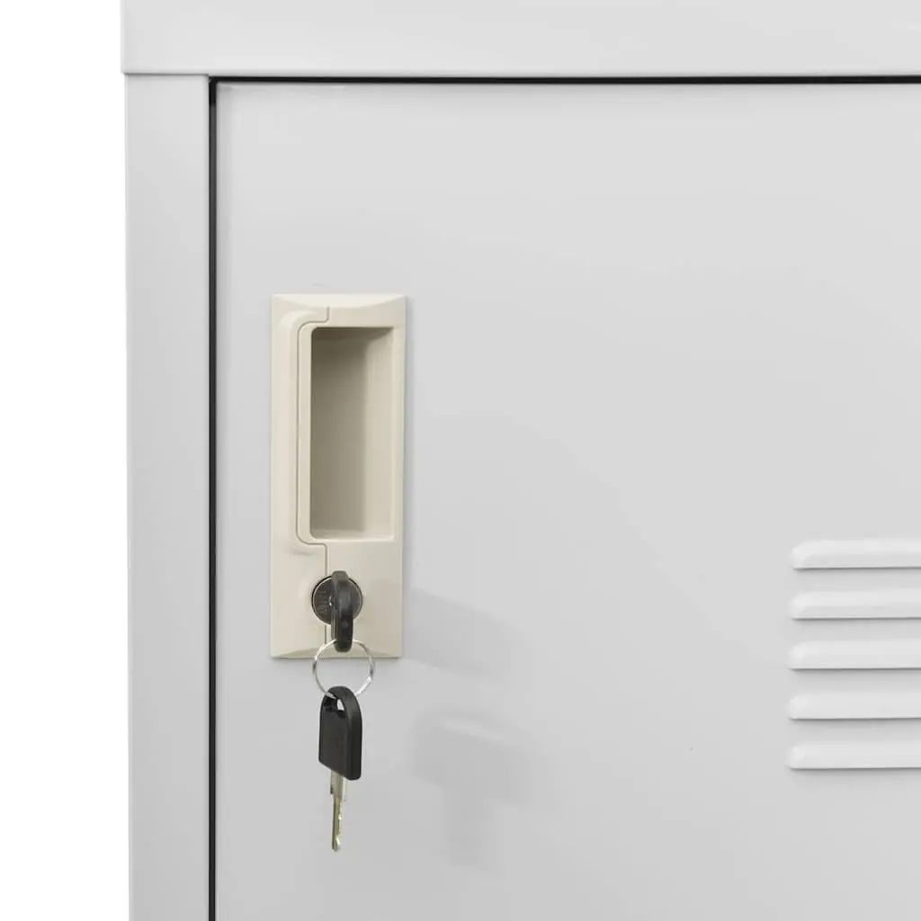 Locker Cabinet Storage Grey Steel Organiser Shoes Books Files Office School