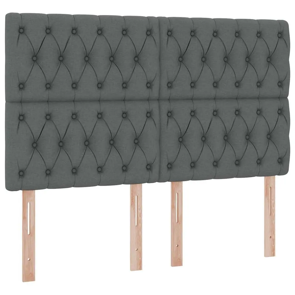 Storage Bed Hydraulic Lift Grey 153x203cm with Headboard