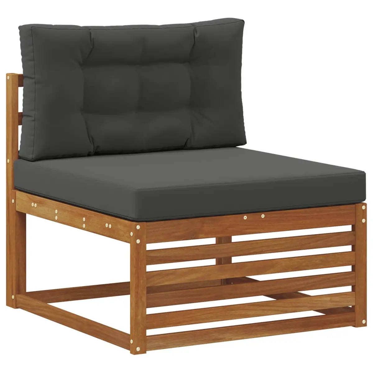 Outdoor Sofa Set 8 Pieces Natural Anthracite Garden Furniture Modular Lounger