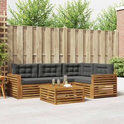 Outdoor Sofa Set 5 pcs Garden Furniture Modular Seating with Cushions Terrace