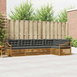 Outdoor Sofa Set 5 Piece Garden Furniture with Cushions Patio Lounge Seating