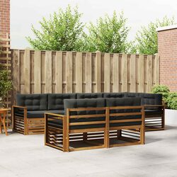 Outdoor Sofa Set 7 Pieces Garden Furniture Lounge Seating with Cushions