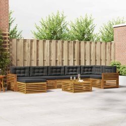 Outdoor Sectional Sofa Set 8 Piece Modular Garden Patio Furniture with Cushions