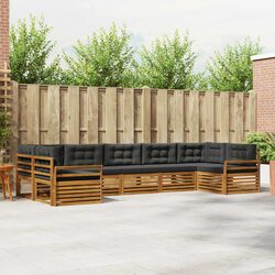 Outdoor Sectional Sofa Set 7 Pieces Garden Patio Furniture Modular Seating