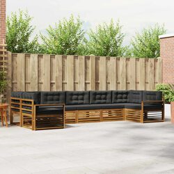 Outdoor Sectional Sofa Set 7 Pieces Garden Patio Furniture Modular Lounge