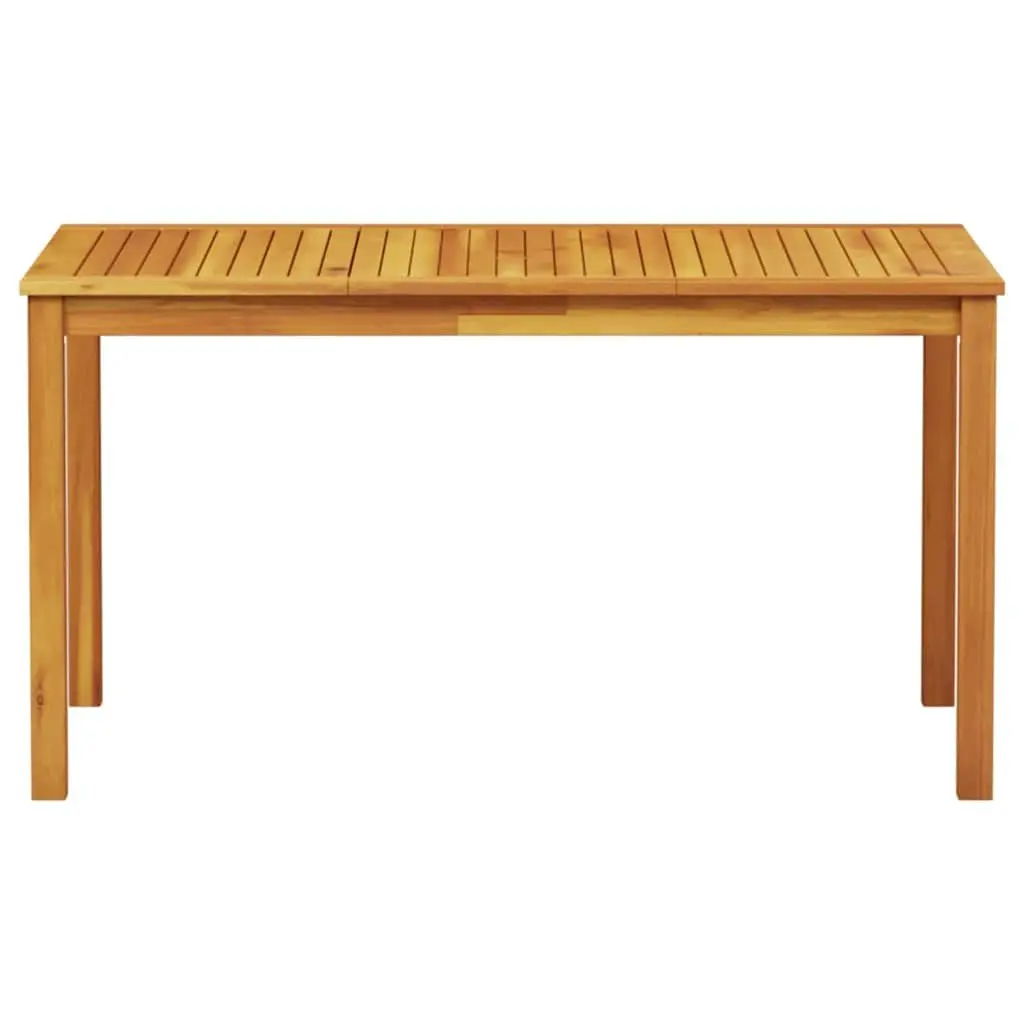 Garden Dining Set 7 Pieces Brown Solid Acacia Wood Outdoor Furniture