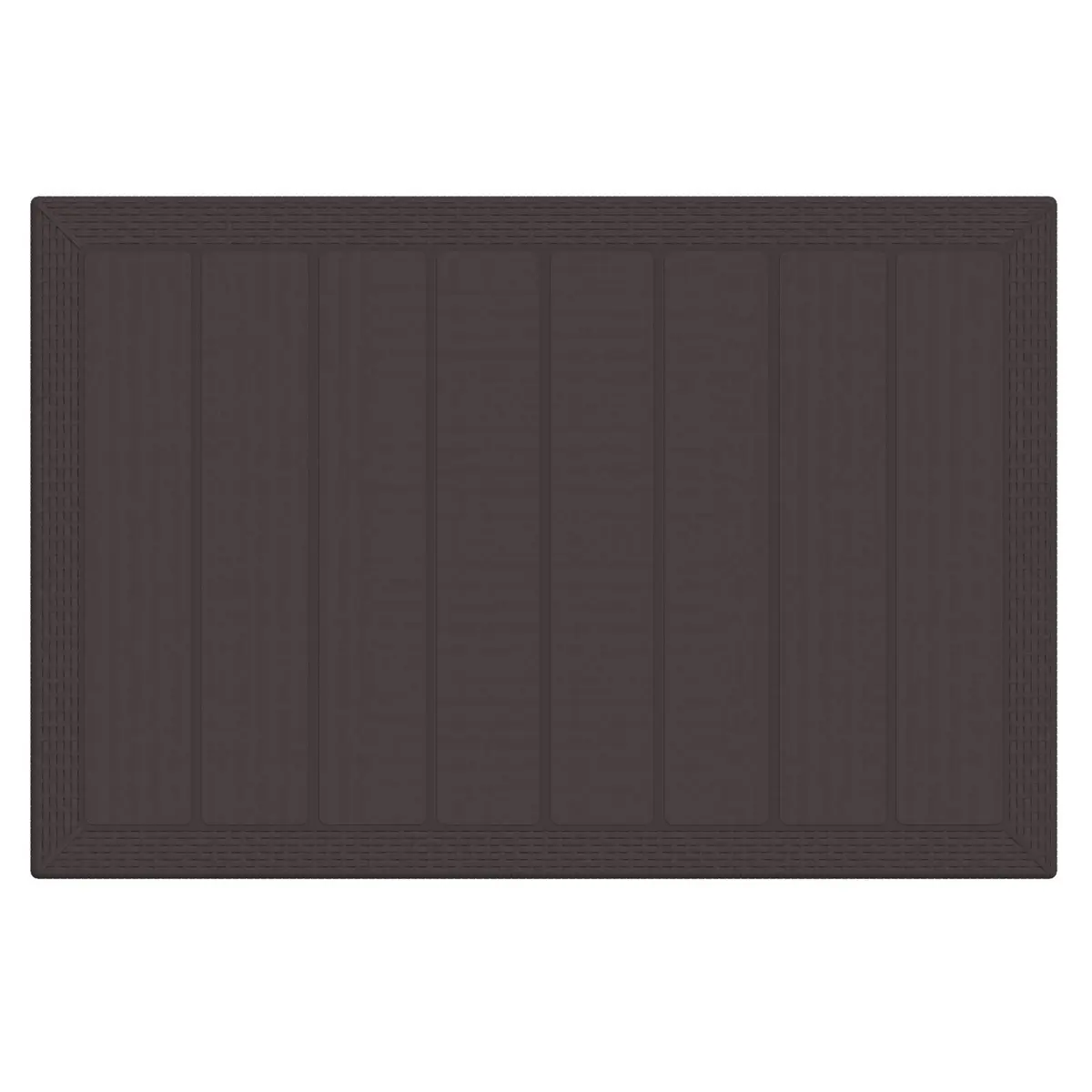 Garden Dining Set 7 Piece Outdoor Furniture Brown Poly Rattan Table Chairs
