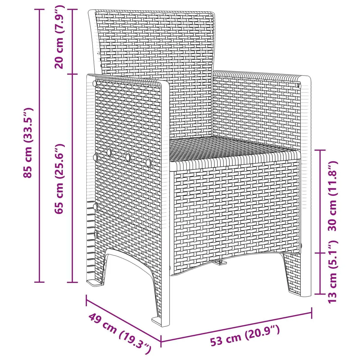 Garden Dining Set 11 Piece Outdoor Furniture Anthracite Poly Rattan Modern