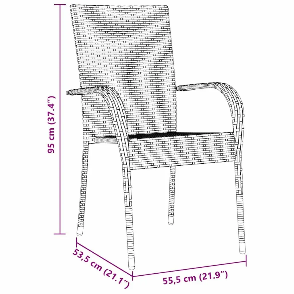 Garden Dining Set Contemporary 3 Pieces Grey Powder-Coated Steel Frame Outdoor Patio