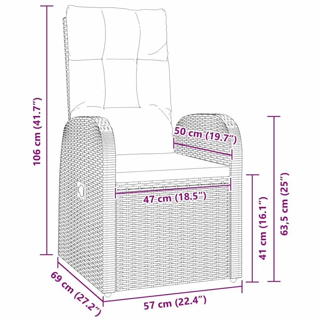 Outdoor Dining Set 5 Pieces Poly Rattan Black Garden Furniture with Tempered Glass Top