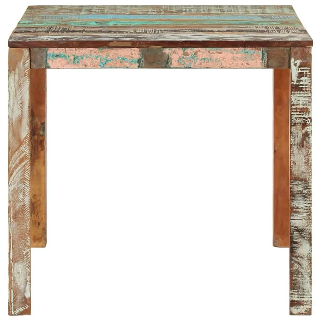 Dining Table Handmade Solid Reclaimed Wood 82x80x76 cm Rustic Multicolour