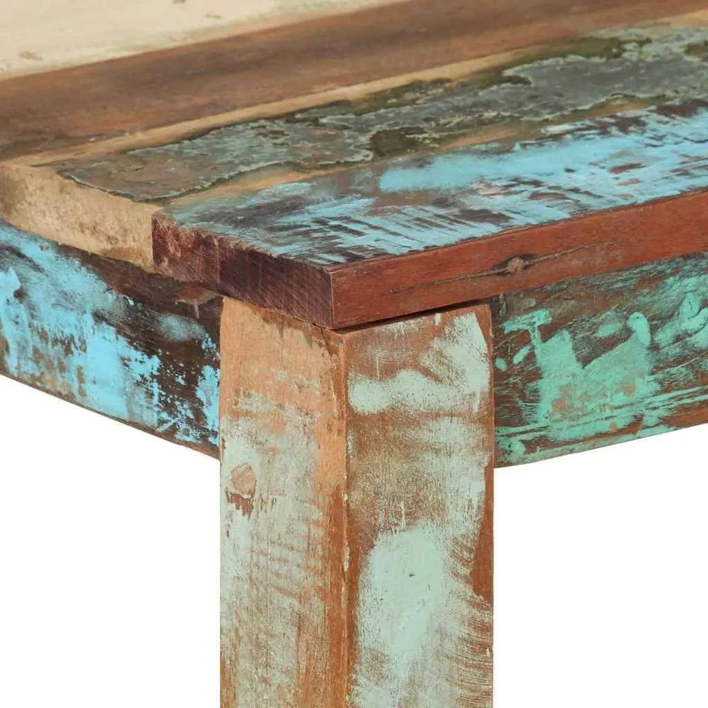 Dining Table Handmade Solid Reclaimed Wood 82x80x76 cm Rustic Multicolour