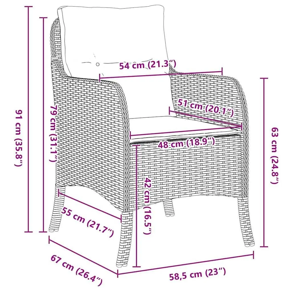 Outdoor Dining Set 5 Piece Garden Furniture Black Poly Rattan with Cushions