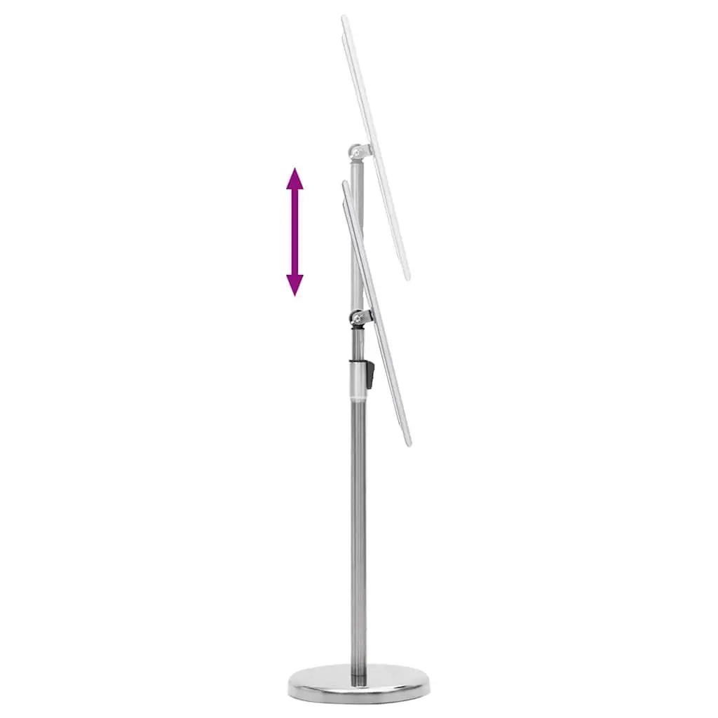 Poster Stand Height Adjustable Rotatable 2 Pack Silver Aluminum Frame