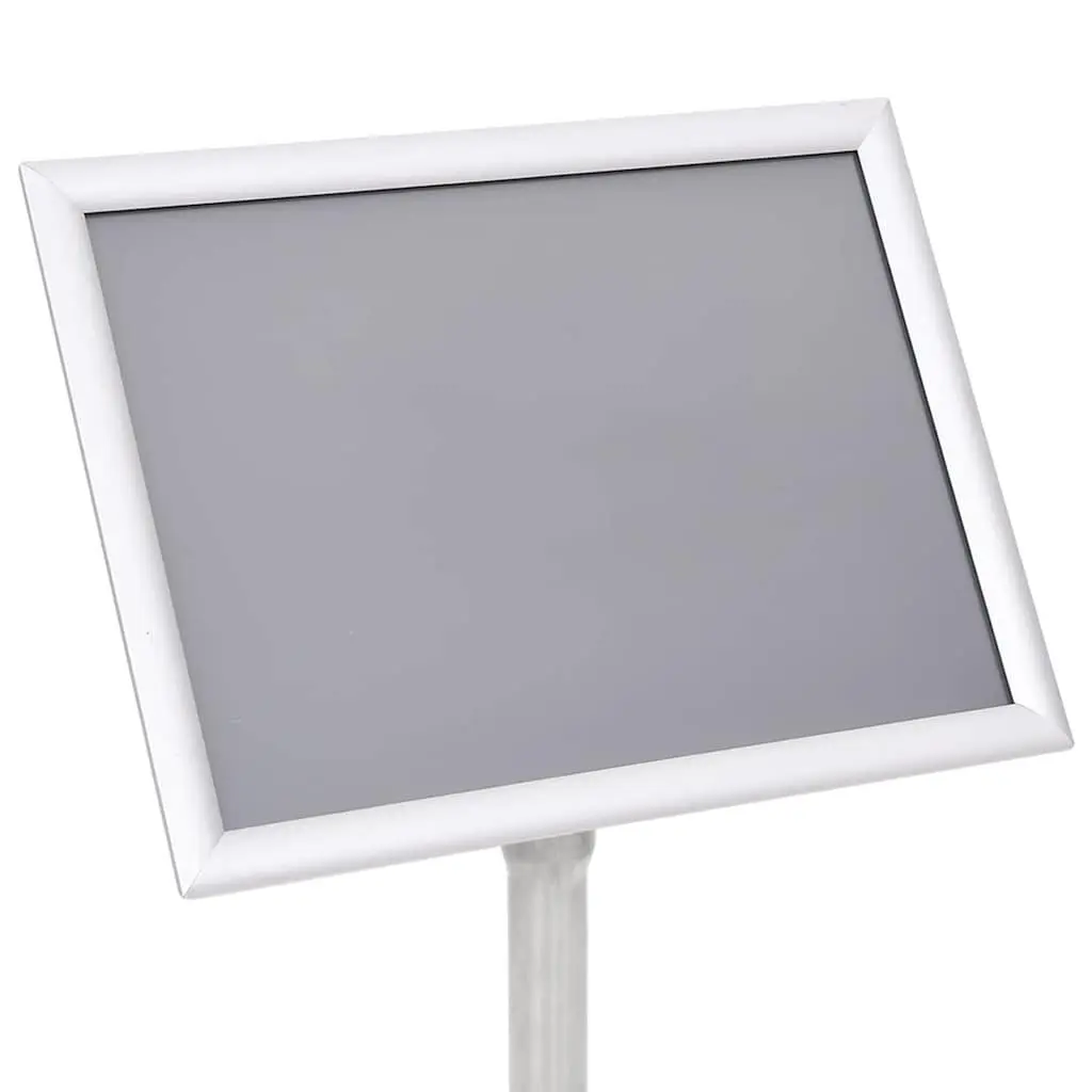 Poster Stand Height Adjustable Rotatable 2 Pack Silver Aluminum Frame