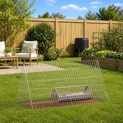 Chicken Cage Silver 110 x 55 x 55 cm Galvanised Steel Outdoor Small Animal