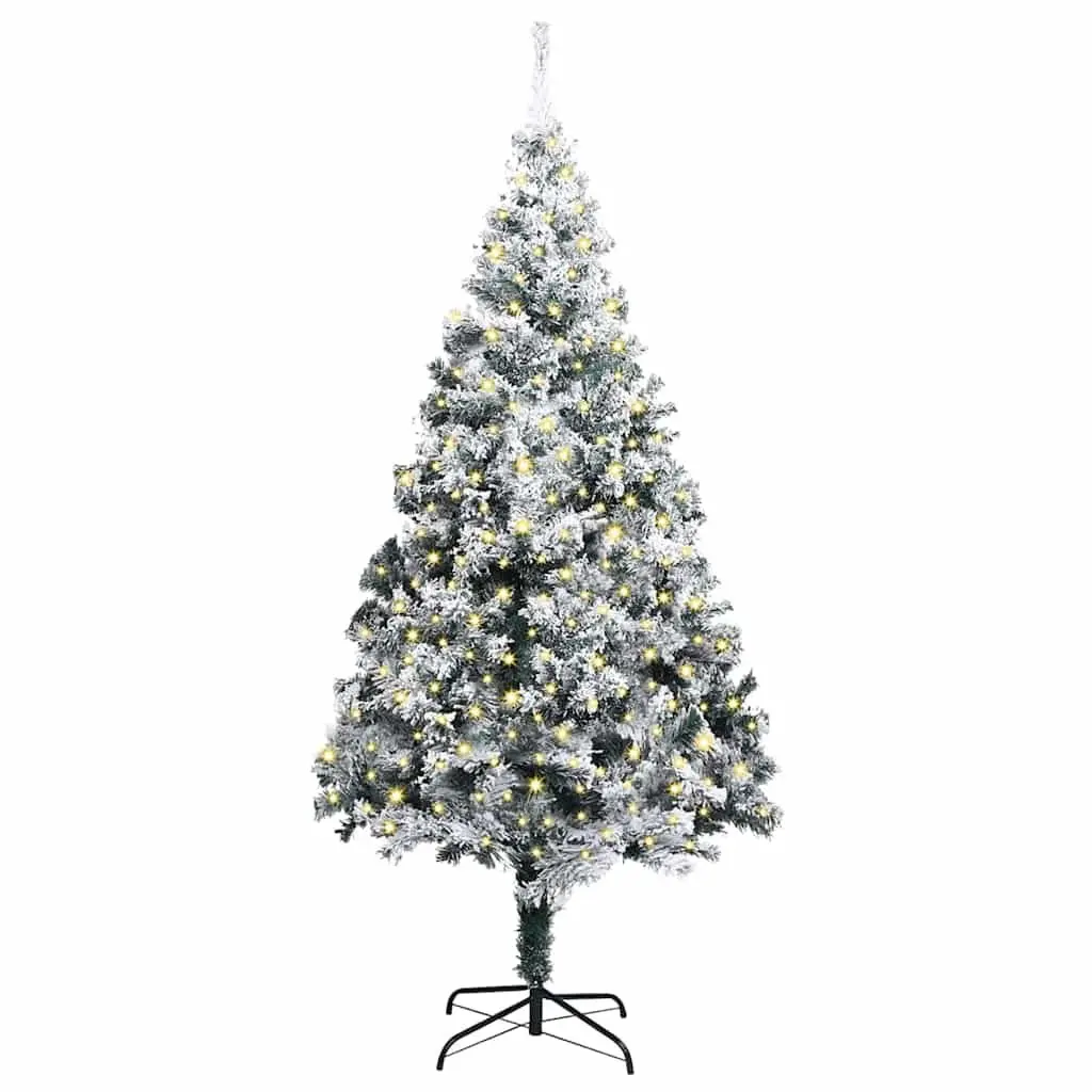 Artificial Pre-lit Christmas Tree 400cm Green Cone Shape with Warm White LED Lights for Indoor Outdoor Use