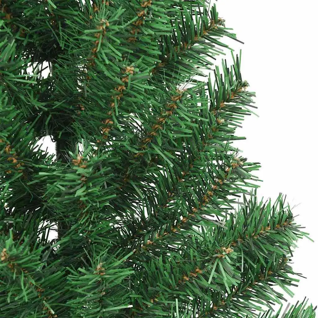 Artificial Pre-lit Christmas Tree 210cm Green LED Lights Cone Shape Indoor