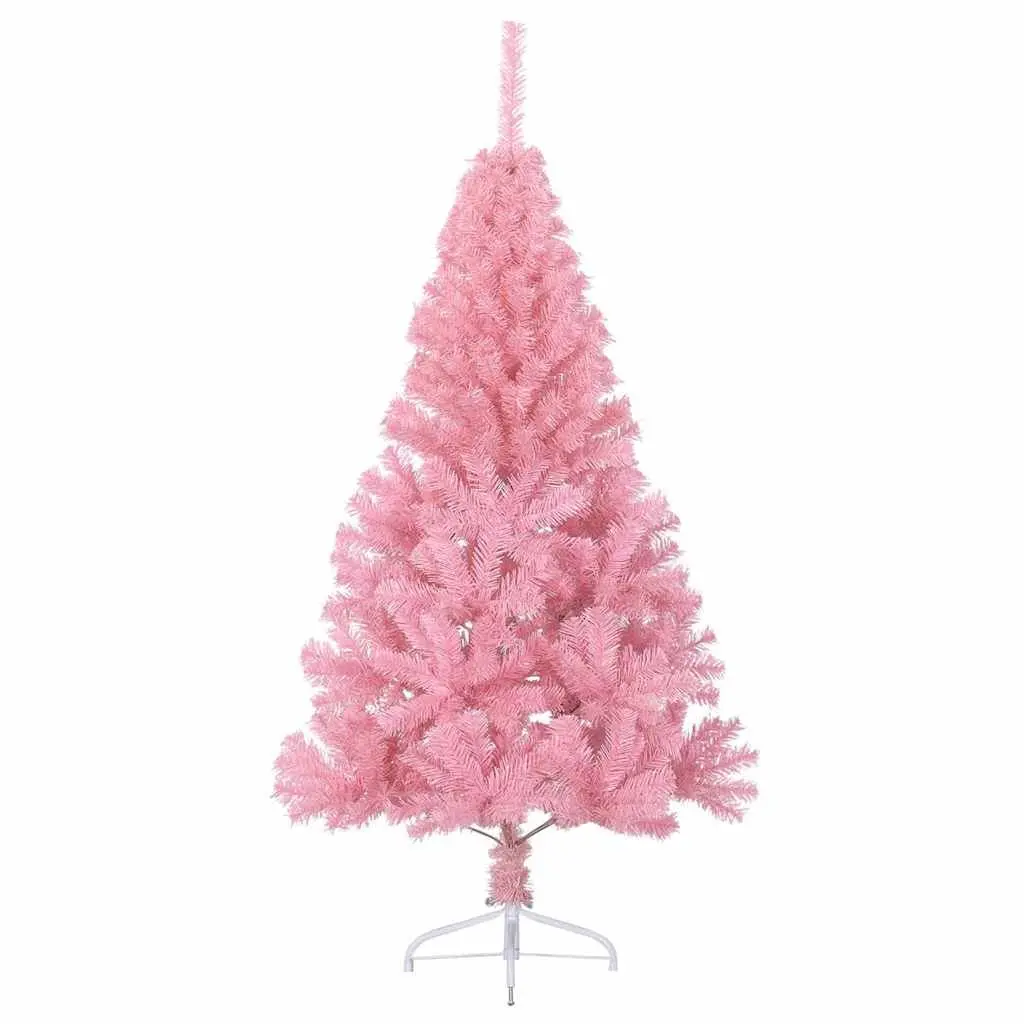 Artificial Christmas Tree Pre-lit 120cm Pink Cone Shaped