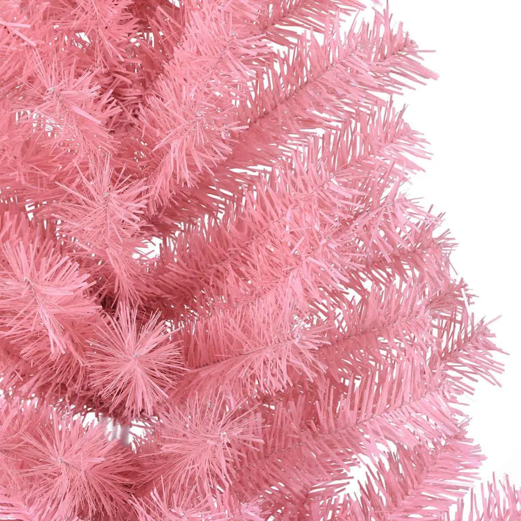 Artificial Christmas Tree Pre-lit 120cm Pink Cone Shaped