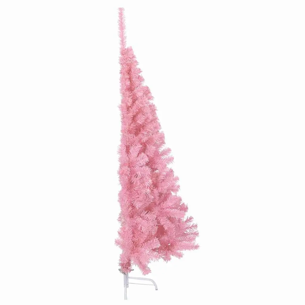 Artificial Pre-lit Christmas Tree 150cm Pink 150 LED Lights Cone Shape Indoor