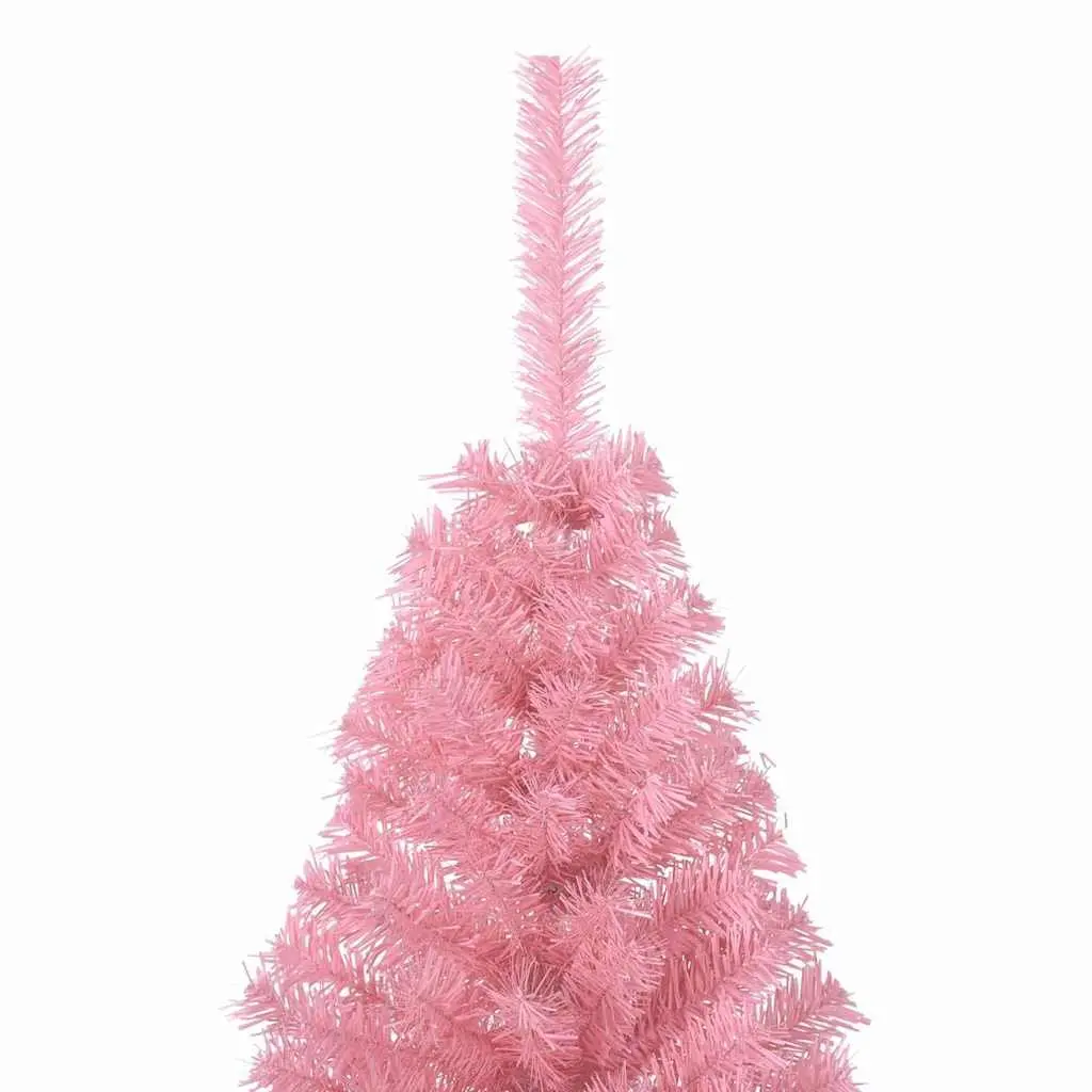 Artificial Pre-lit Christmas Tree 150cm Pink 150 LED Lights Cone Shape Indoor
