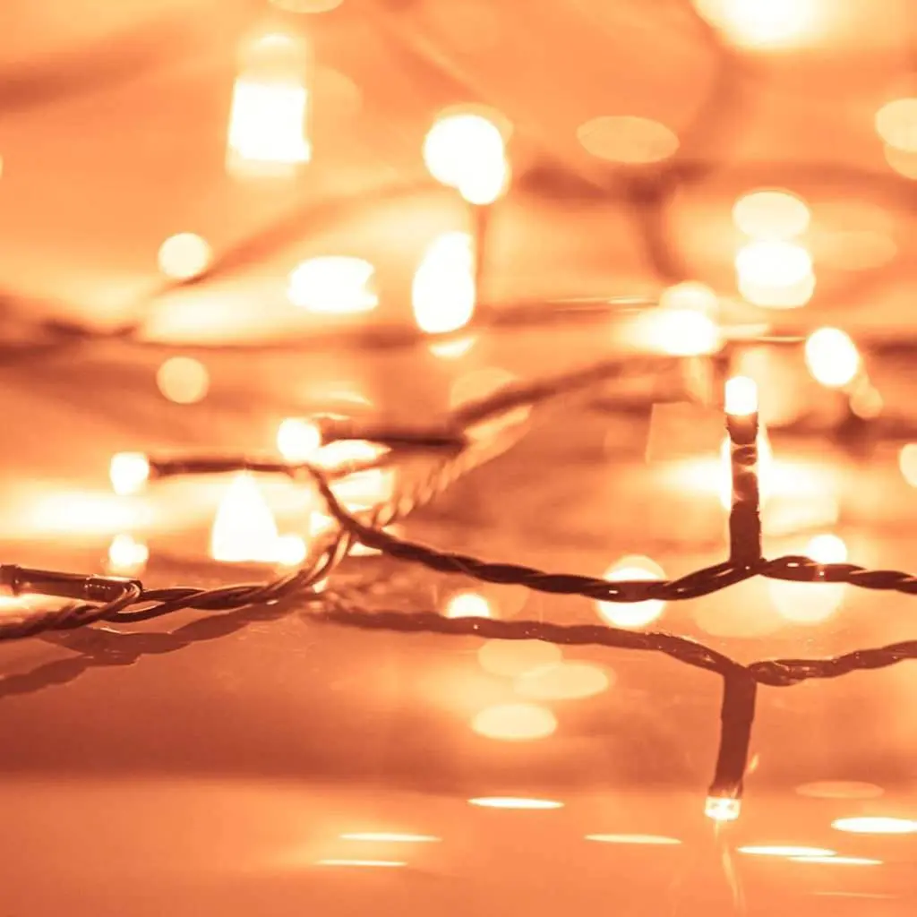 Artificial Pre-lit Christmas Tree 120cm Black Cone LED Warm White Lights Indoor