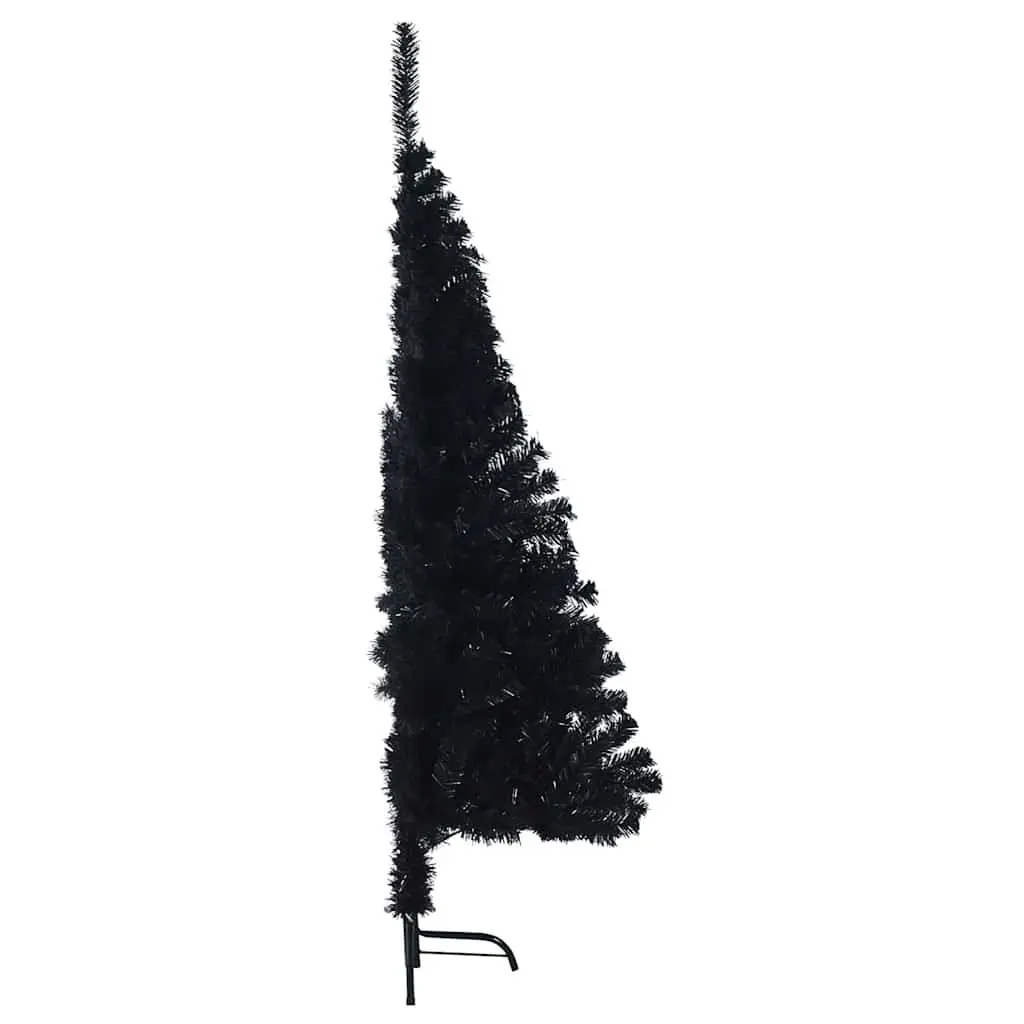 Artificial Pre-lit Christmas Tree 150cm Black Cone LED Warm White Lights Indoor