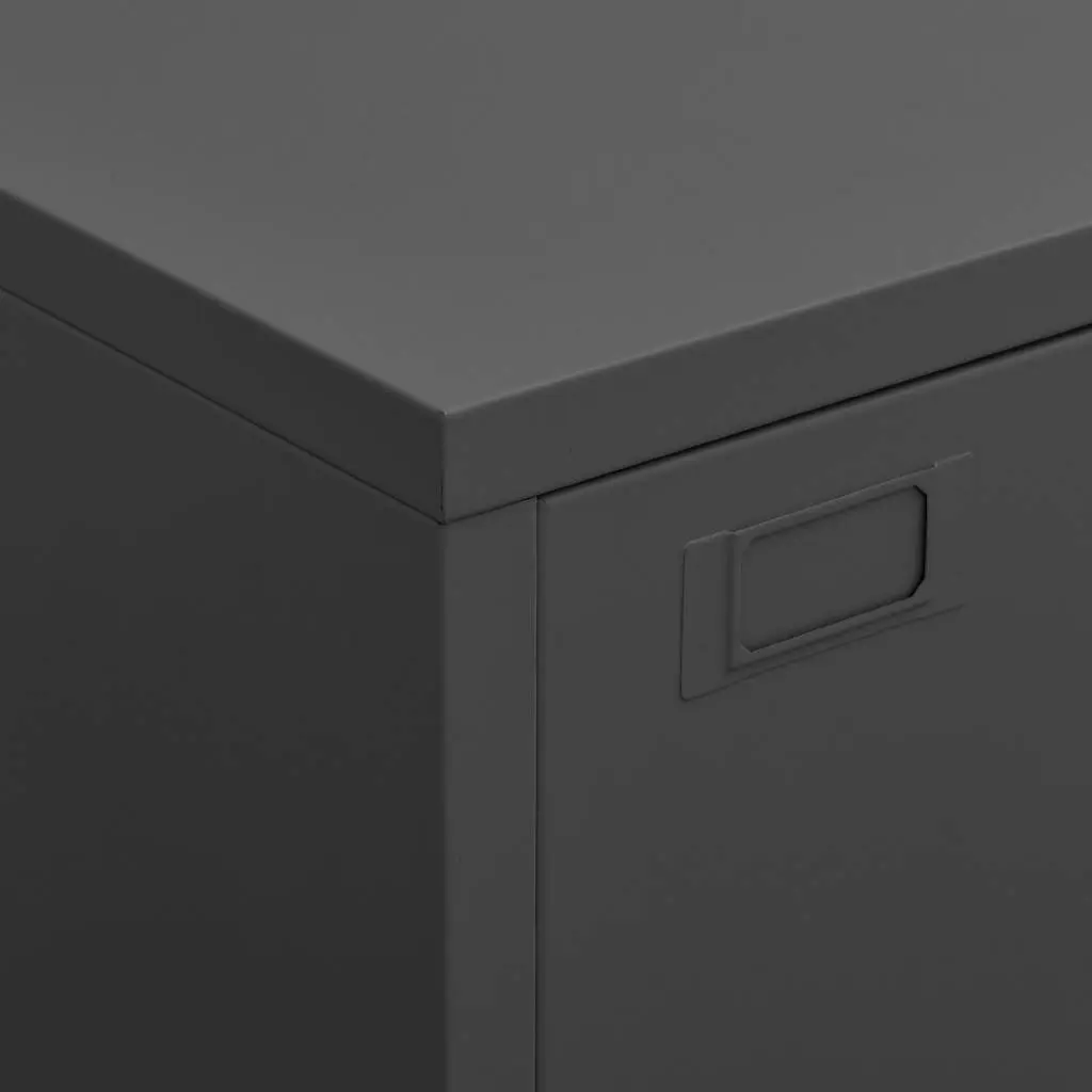 Industrial Storage Chest 6 Doors Metal Anthracite