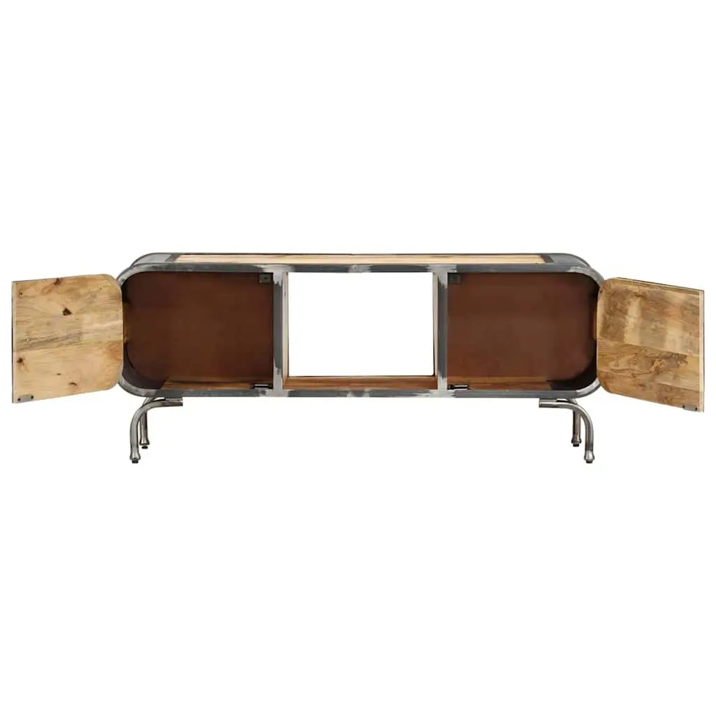 TV Cabinet Solid Wood Storage Unit 110x30x42 cm Brown