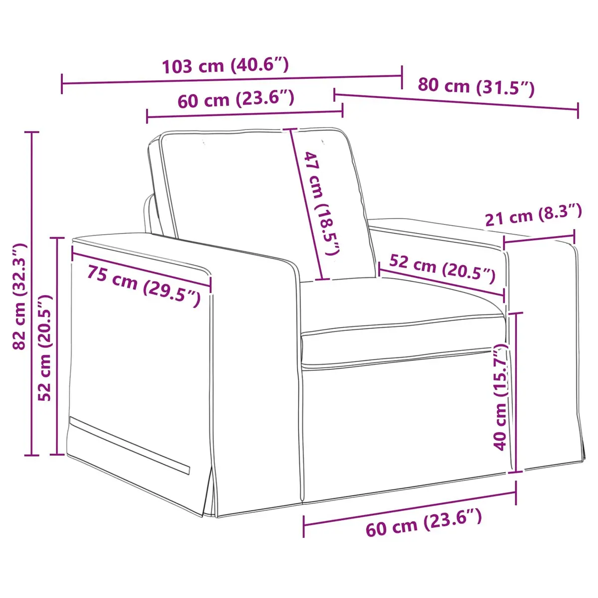 Sofa Set Modular Sectional Fabric Couch 2 Piece Black