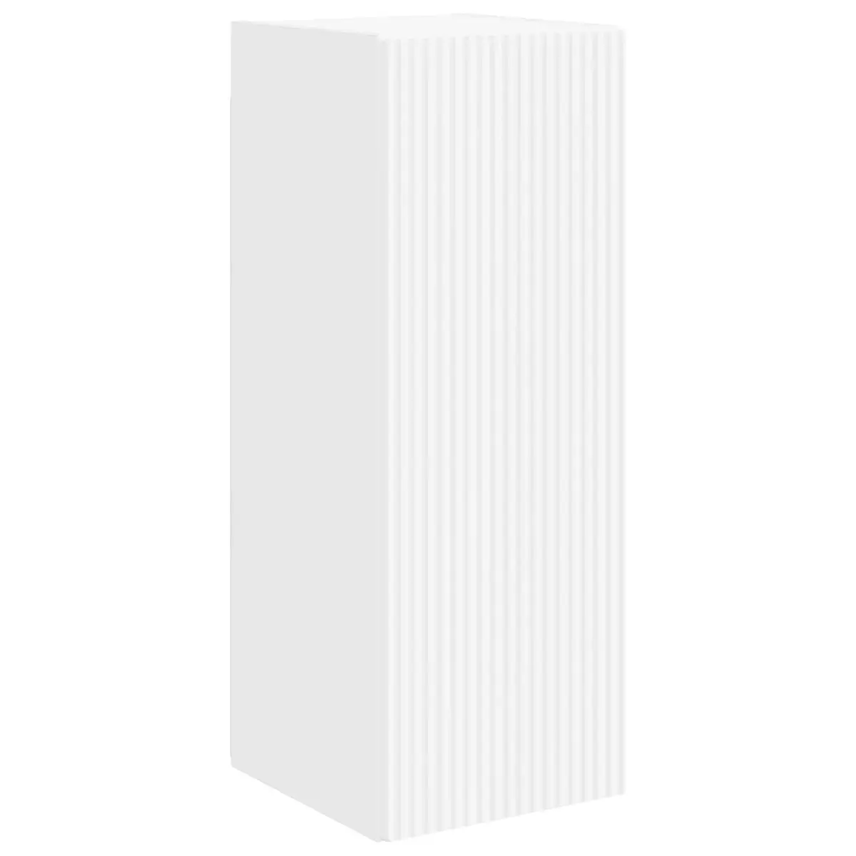 Wall-mounted TV Cabinet Set 2 Pieces White Modern Storage Unit