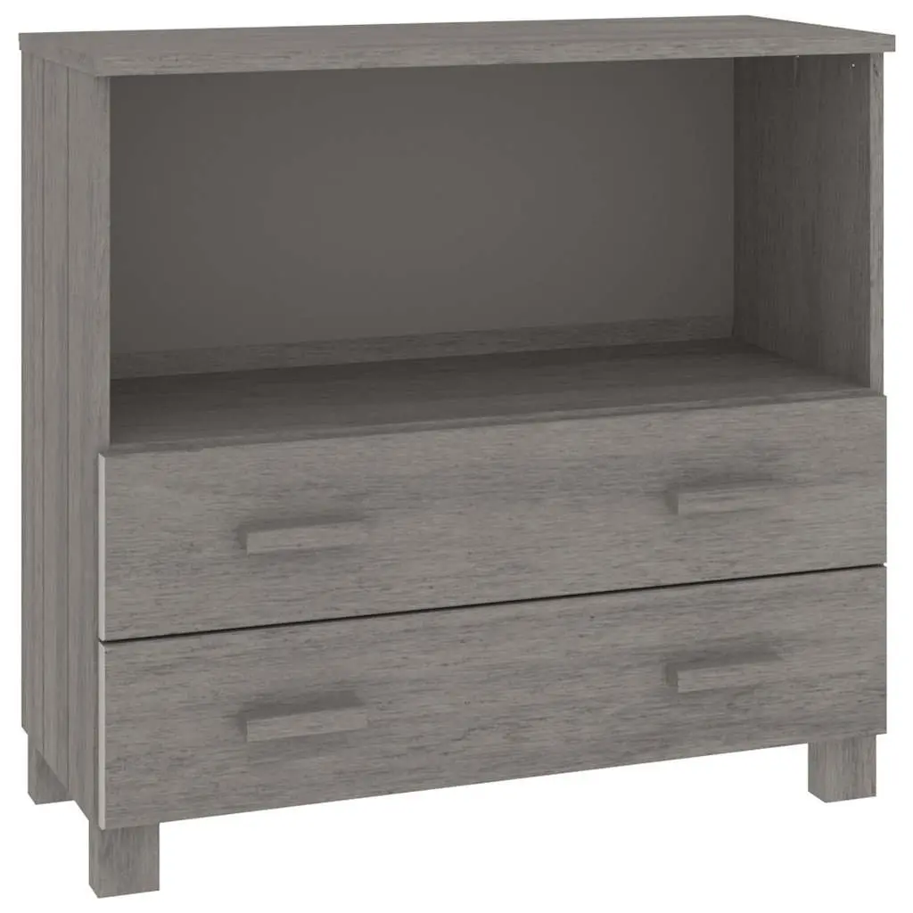 Wooden Sideboard Storage Cabinet with Drawers Compartment Light Grey