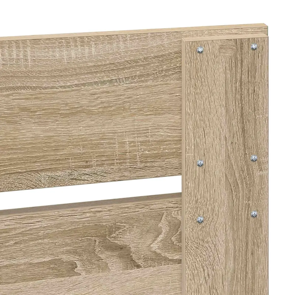 Bed Frame with Storage Drawer Sonoma Oak 150 x 200 cm Modern Bedroom Furniture