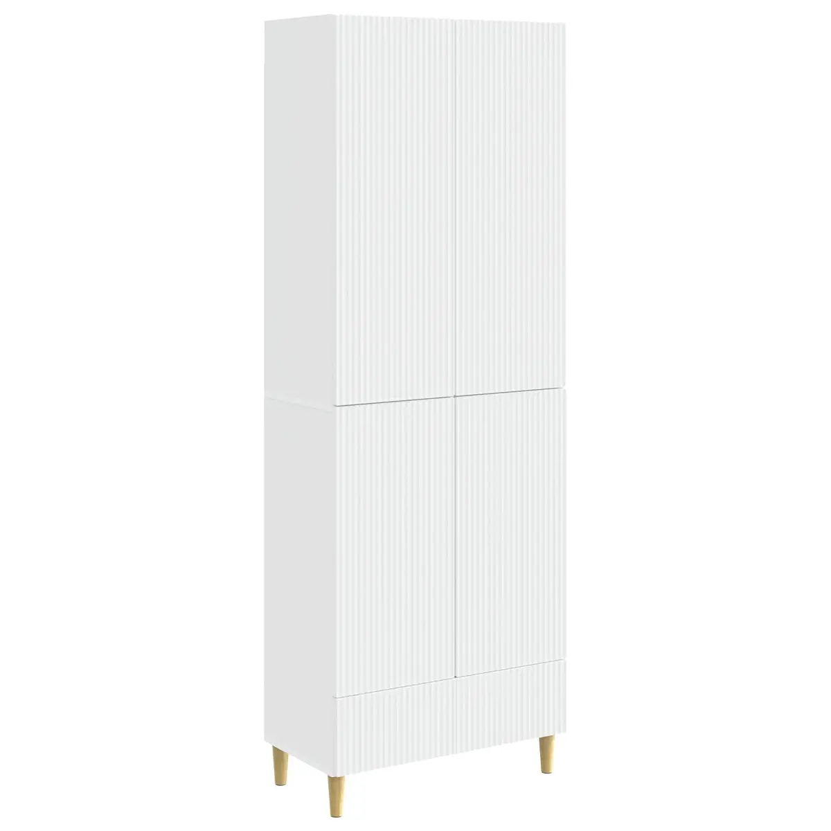 Engineered Wood Cabinet Set 2 Pieces Storage Furniture 66x34.5x95cm