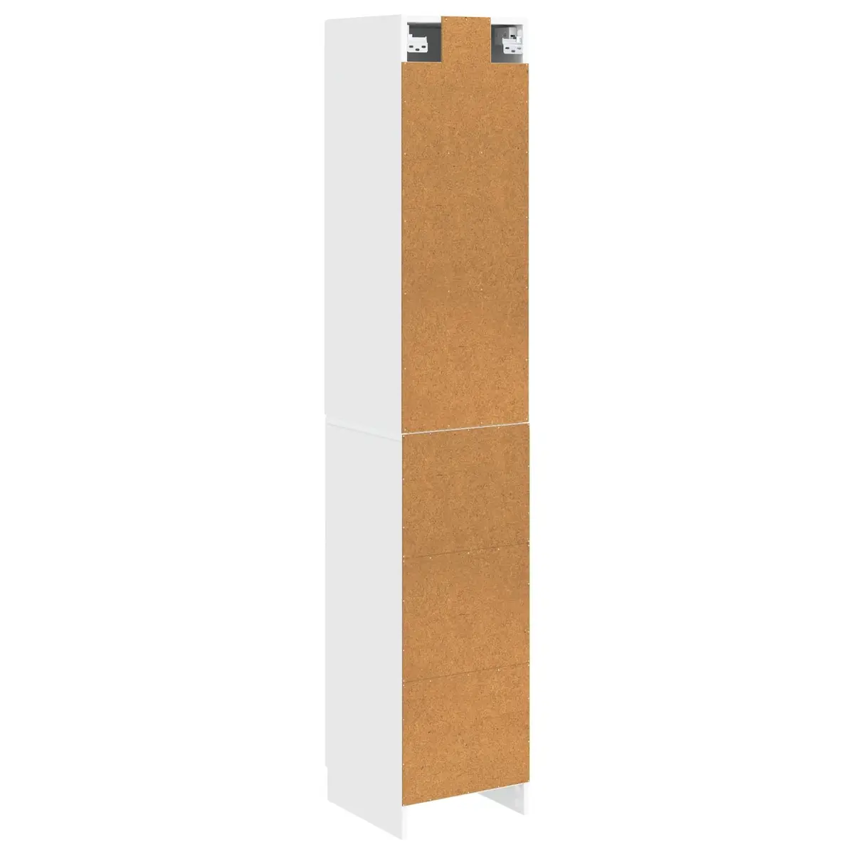 Cabinet Set 2 Pieces White Storage Furniture Engineered Wood Living Room Bedroom Compartments