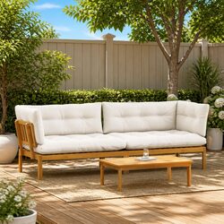 Outdoor Sectional Sofa Units 2 Piece Corner Lounge Garden Patio Seating with