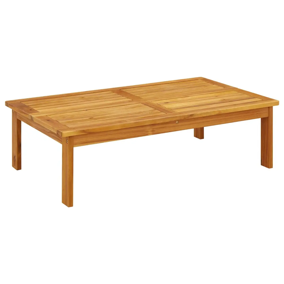 Outdoor Sectional Sofa Set 4 Piece Corner Lounge Solid Acacia Wood Brown