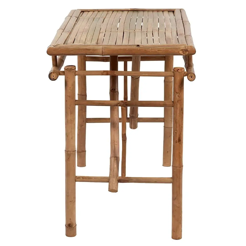 Folding Garden Table 115x50x75cm Outdoor Patio Dining Camping Portable Brown