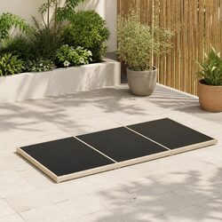 Glass Table Top 100x50cm Black Outdoor Indoor Furniture Minimalist Modern Dining