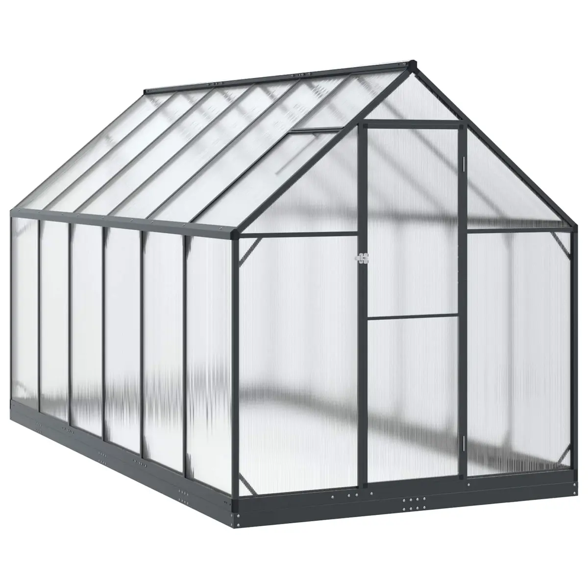 Garden Greenhouse Tunnel Anthracite Adjustable Height Portable