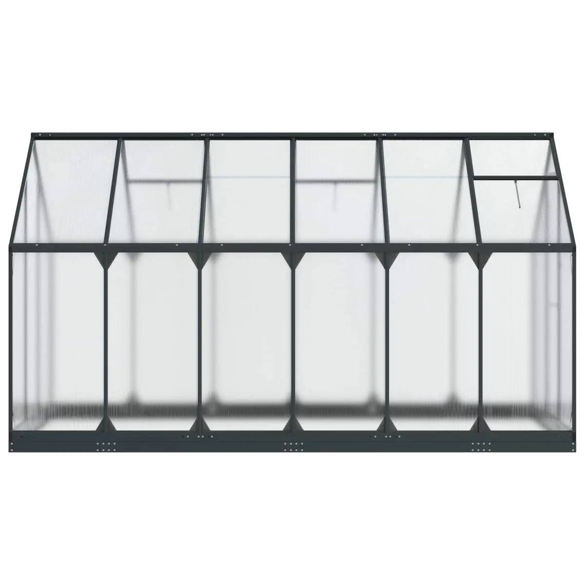 Garden Greenhouse Tunnel Anthracite Adjustable Height Portable