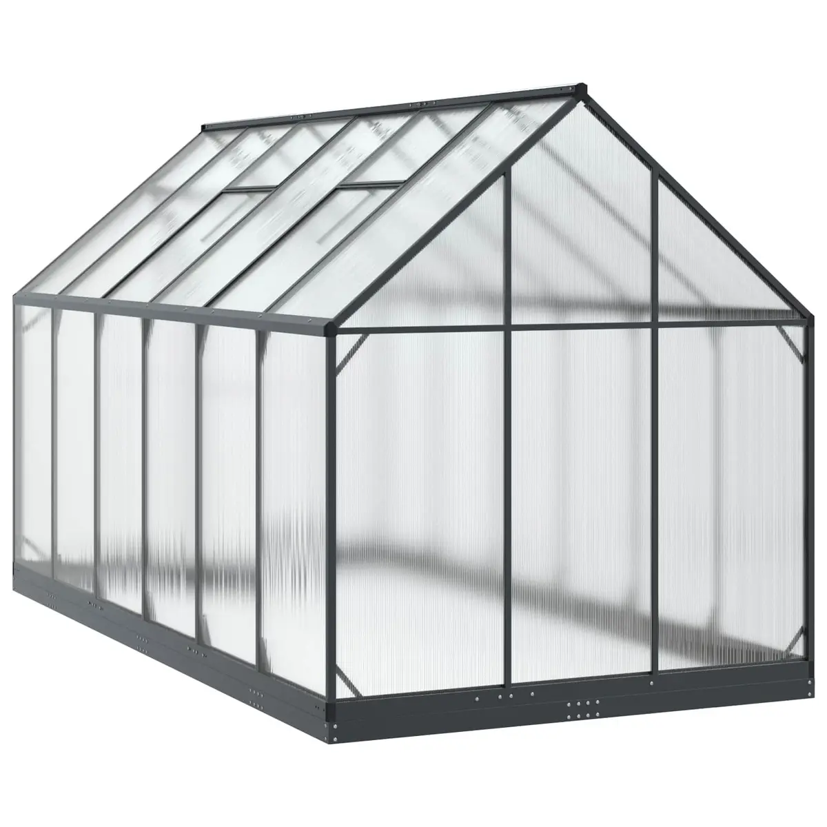 Garden Greenhouse Tunnel Anthracite Adjustable Height Portable