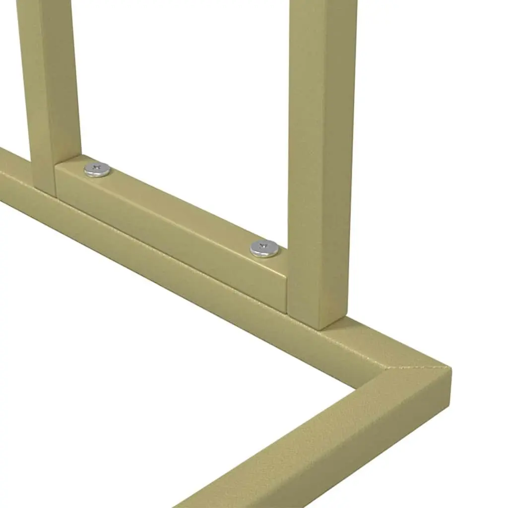 Freestanding Towel Rack 2-Tier Gold Iron Bathroom Storage Organiser Stand