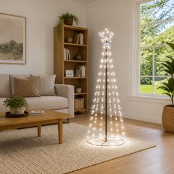 Christmas Cone Tree Cold White 108 LEDs 70x180cm Indoor Outdoor Holiday