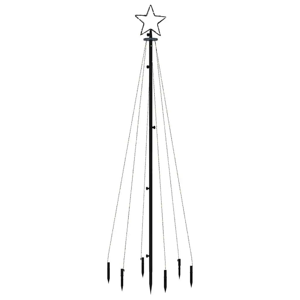 Christmas Tree with Spike 180cm 108 Multicolour LEDs 8 Lighting Effects